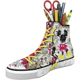Puzzle 3D suport pixuri sneaker Mickey 108 piese